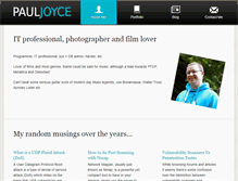 Tablet Screenshot of pauljoyceuk.com